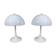 Set of 2 XL Panthella table lamps by Verner Panton 1970's