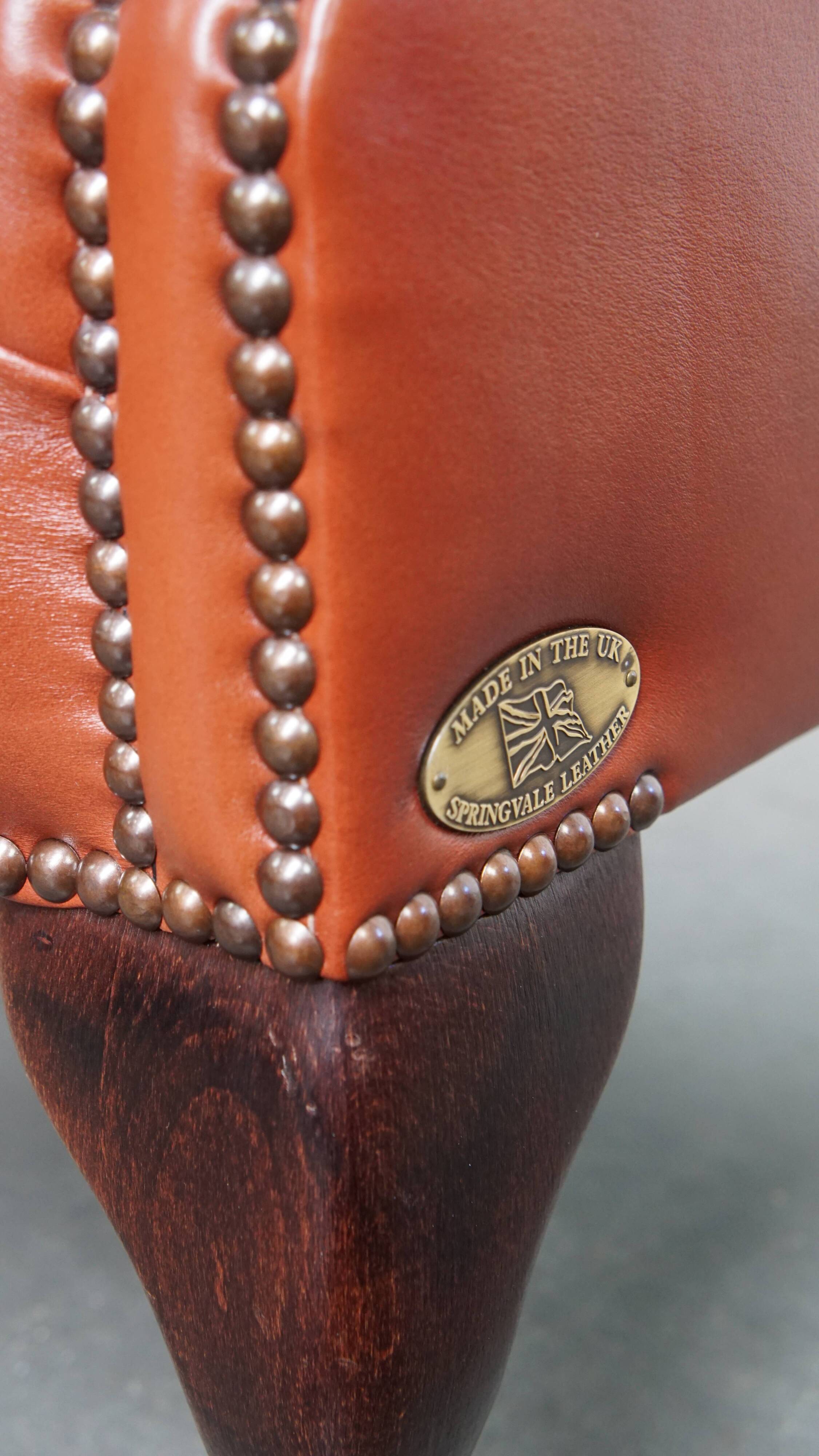 English Chesterfield Wingback English Chesterfield Whair in Cowhide Leather