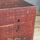 Painted wooden chest