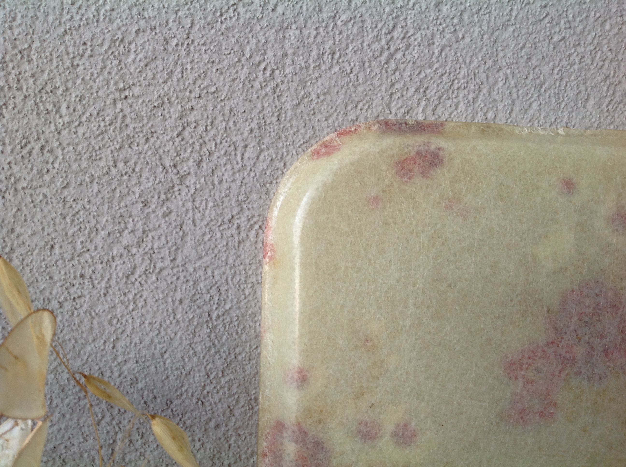 Vintage fiberglass tray made in France