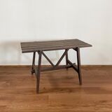 Side table with slats reconstruction period
