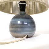 Pair of bedside lamps, rope blinds