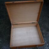 Large wooden box / case Alsatian decoration, mid-twentieth century