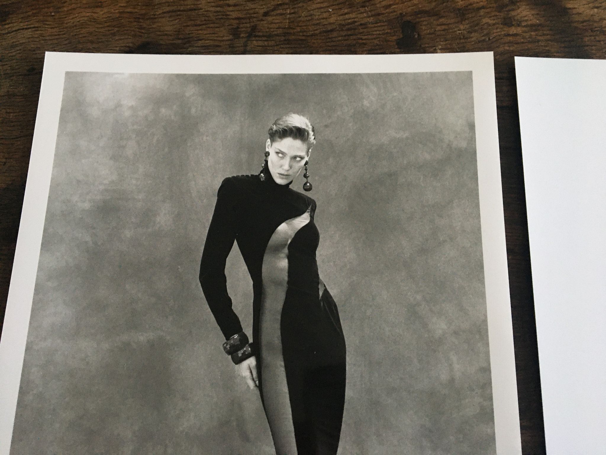 Illustration Pierre Balmain and his press fashion photography