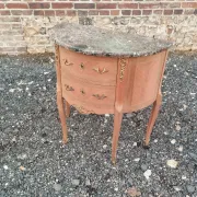 Antique Louis XVI style commode with marble top.