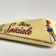 Vintage ceramic bistro ashtray