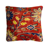 Housse de coussin de tapis turc vintage 45 x 45 cm