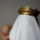 Statuette plaster ND of Mount Carmel, Olot workshops, glass eyes, 1920-1930