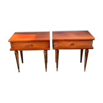 Pair of vintage bedside 60's