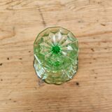 Coupelles en verre vert
