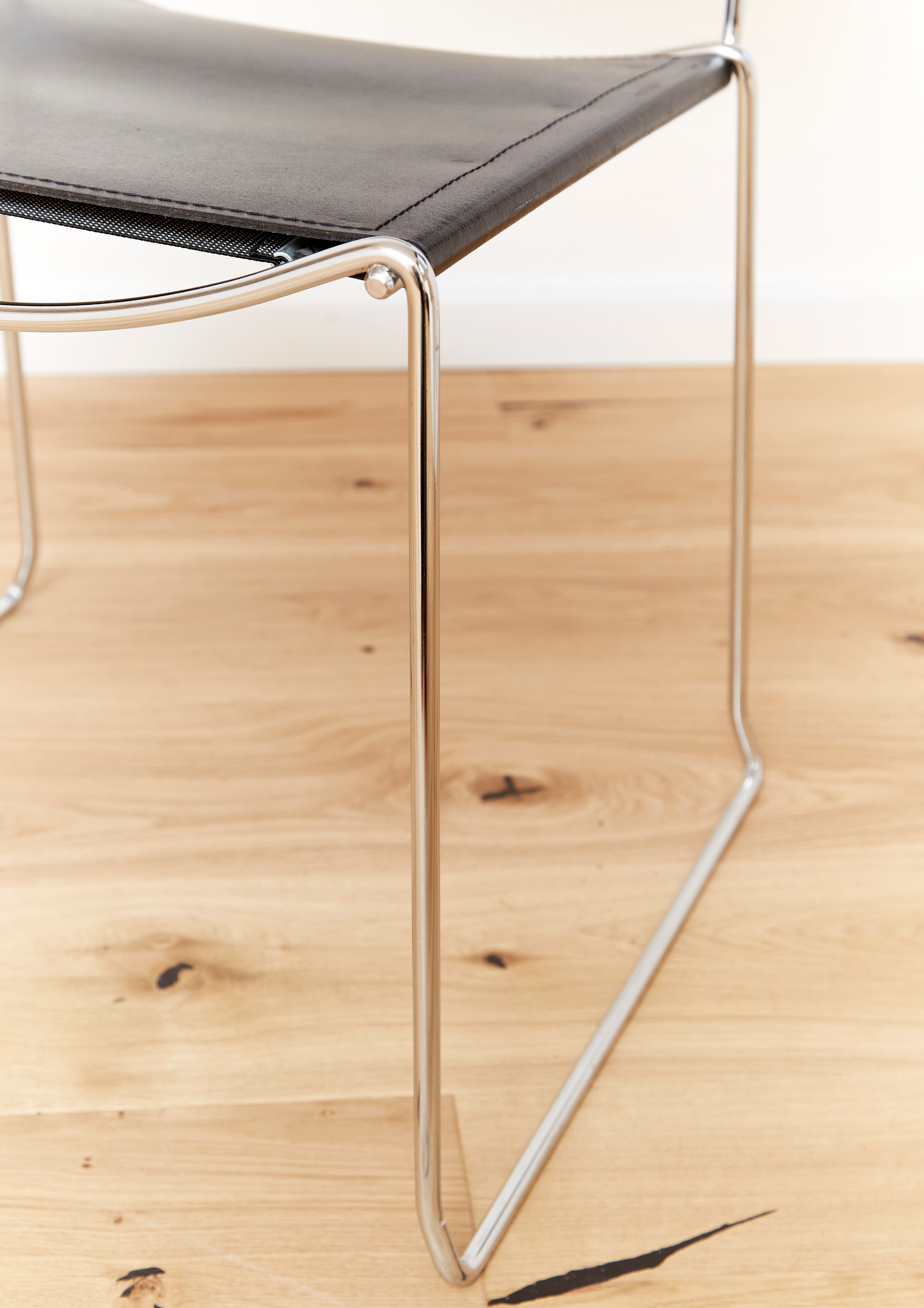 Leather dining chairs by Giandomenico Belotti  for Alias