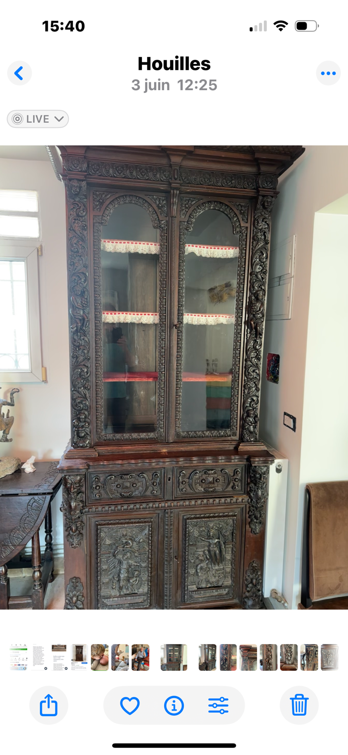 Renaissance oak library, 19th century.