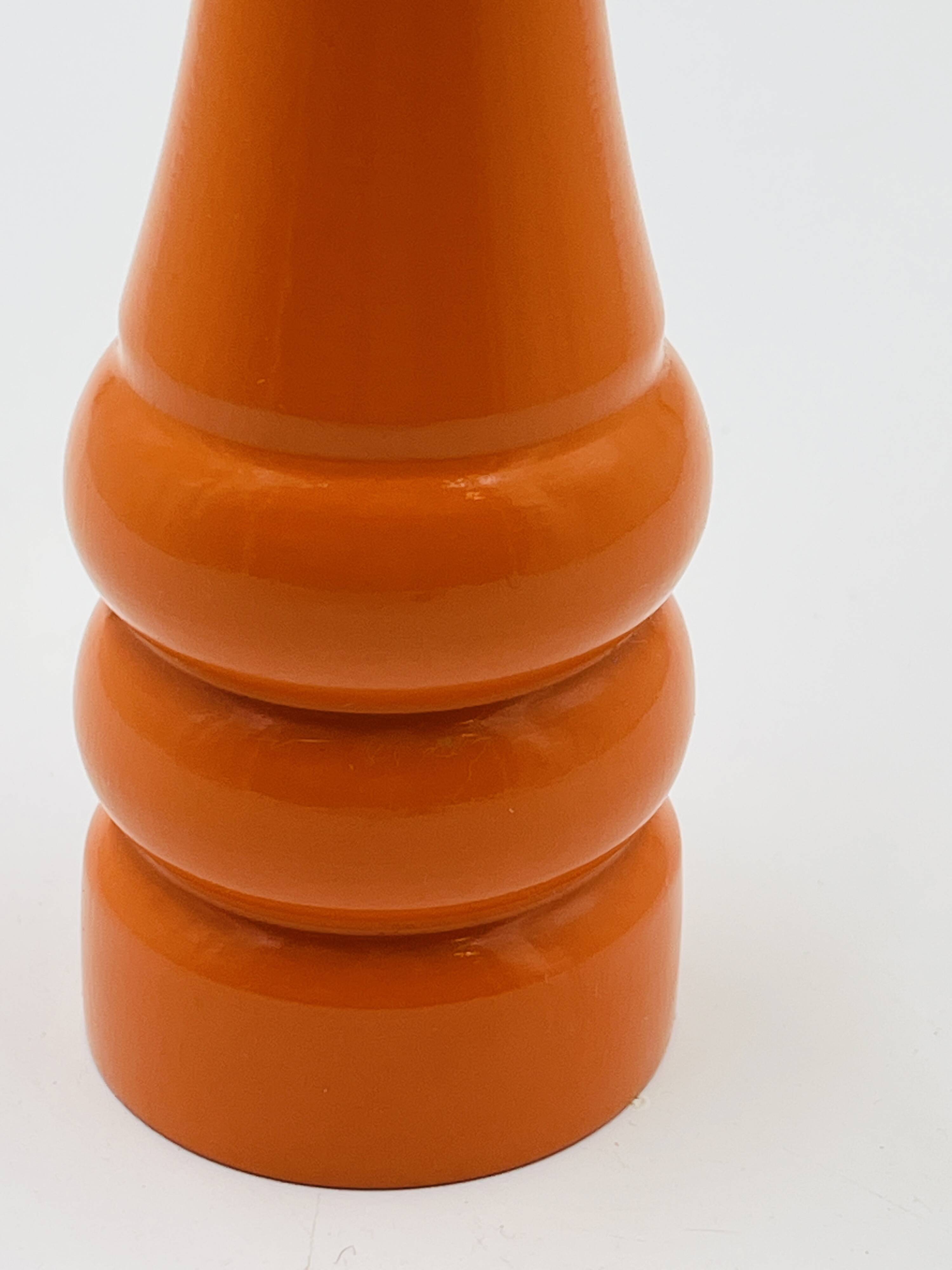 Vintage orange Peugeot pepper mill