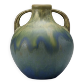 Art ceramic vase signed G. Méténier, France, circa 1960–1970.