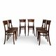 Set of six Authentic antique bentwood chairs, Antonio Volpe