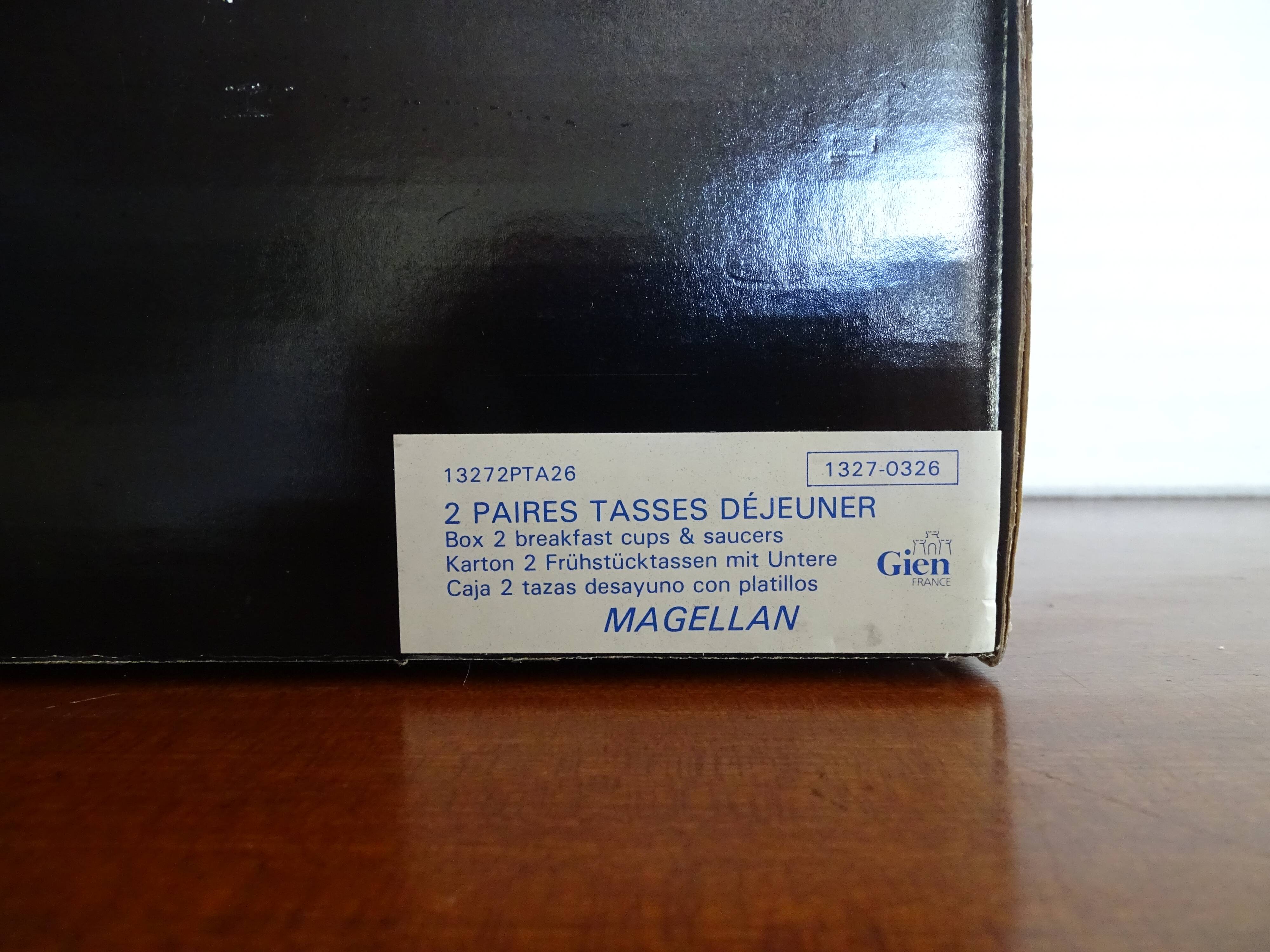 Earthenware lunch cups by Gien MAGELLAN - With box