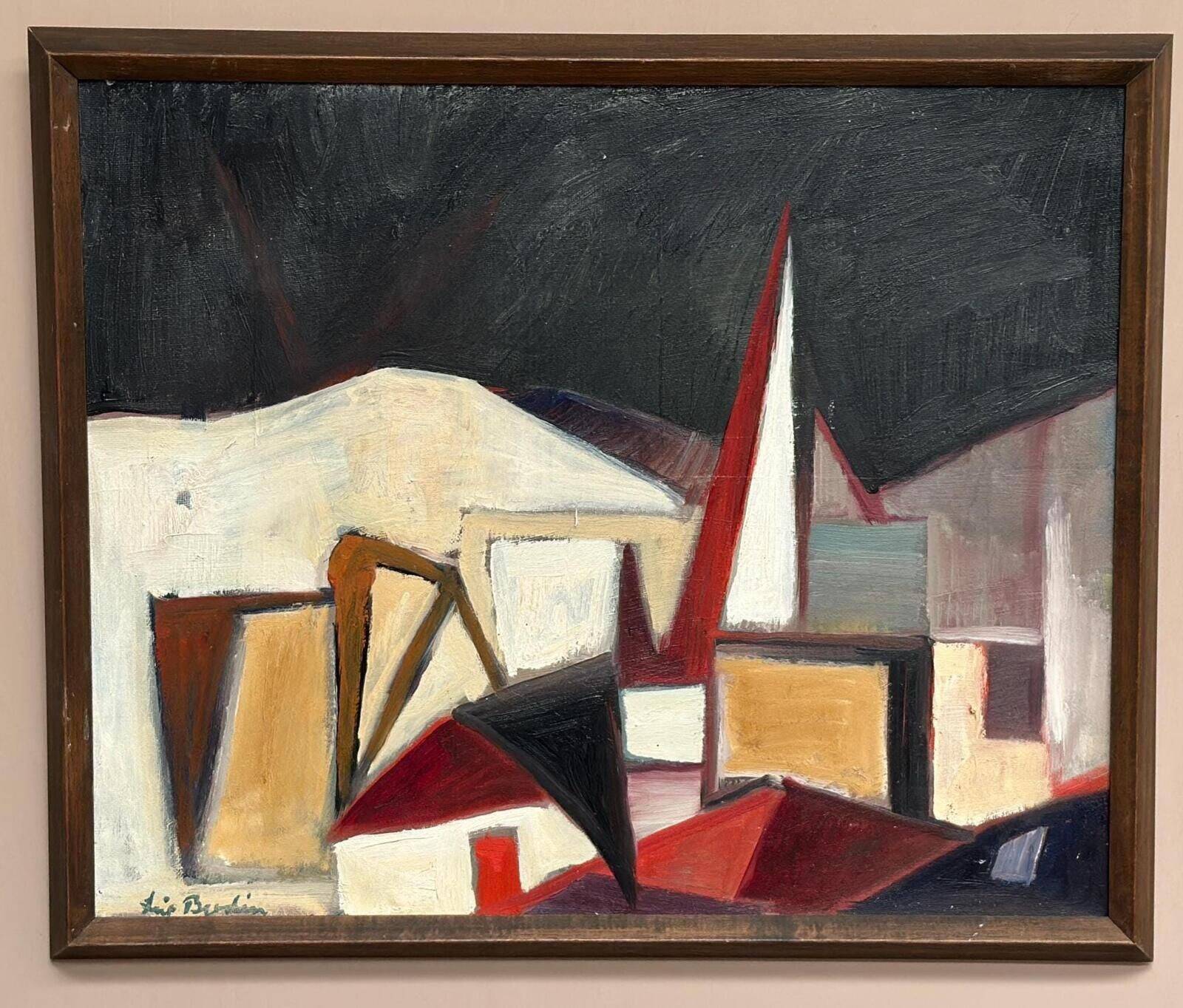 Huile sur toile – Façades par Leif Bodin