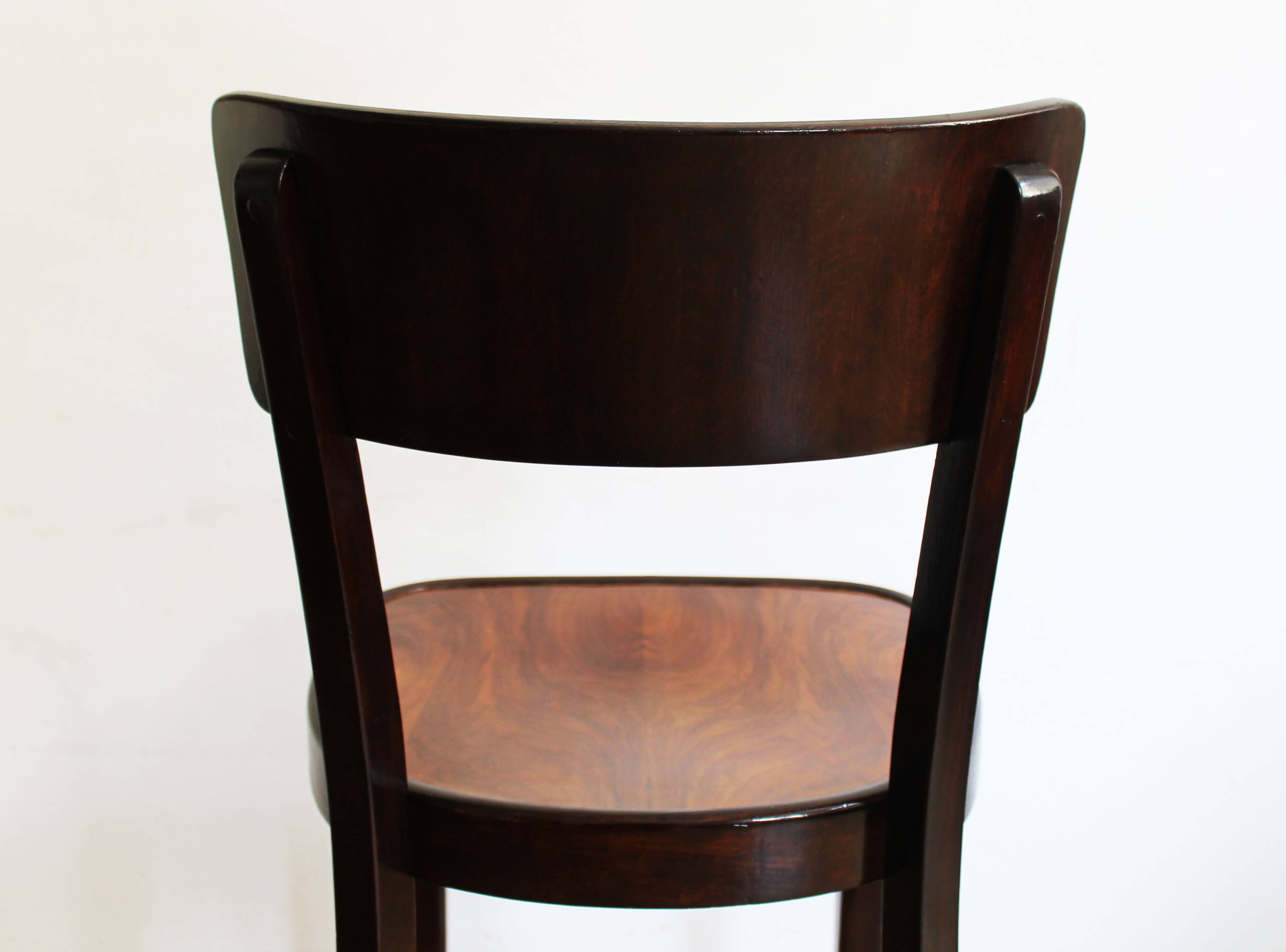 Chaise de salle à manger des années 1930 Modèle A 524 3/4 par Thonet