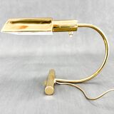 Lampe de bureau vintage en laiton, 1970