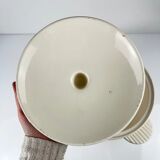 Soupière demi-porcelaine Badonviller, motif fleurs bleu, début XXe