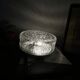 Round wall light ceiling fixture transparent glass vintage antique lamp