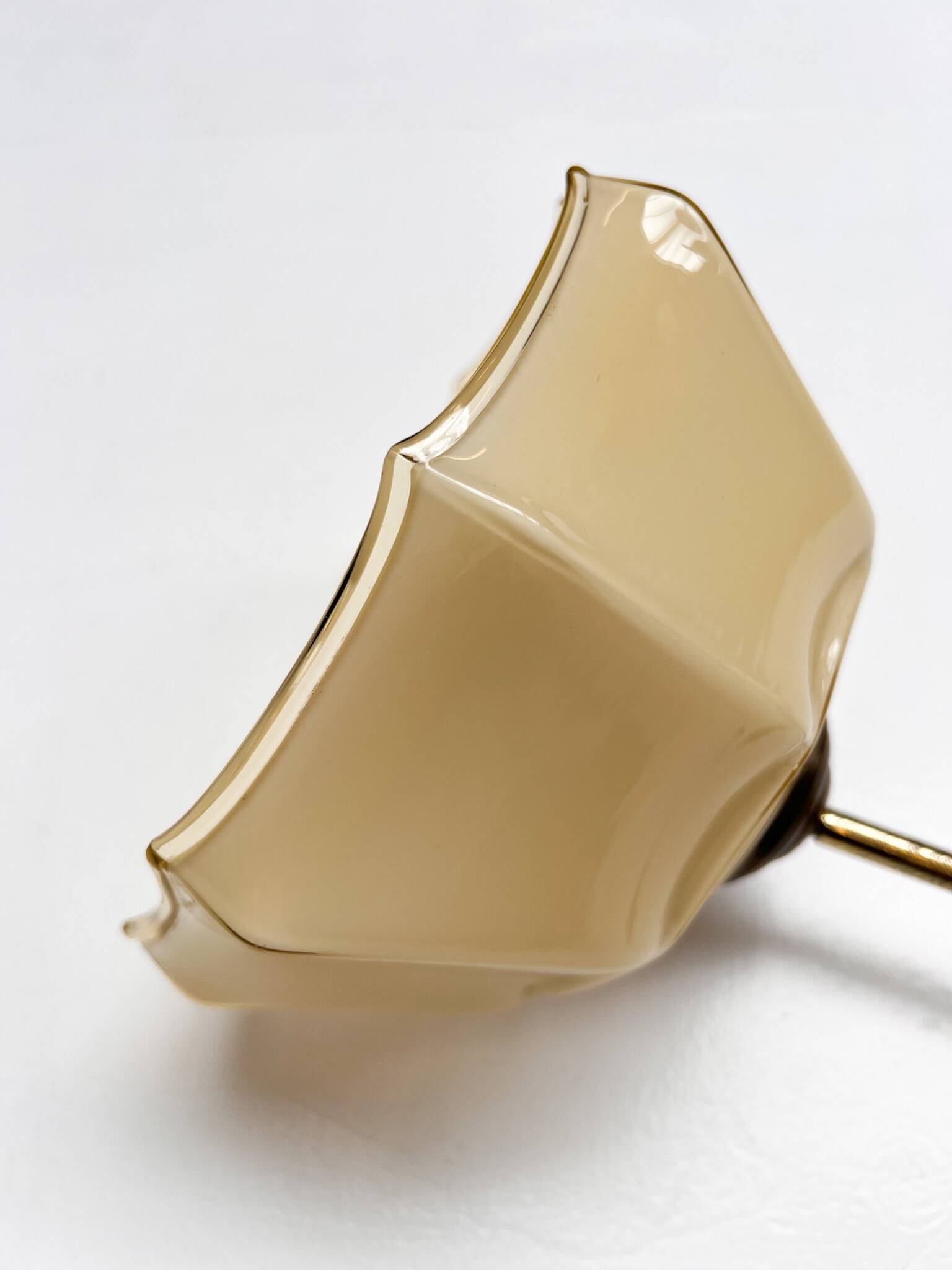 Curved glass Art Deco ceiling lamp, 1930s