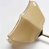 Curved glass Art Deco ceiling lamp, 1930s