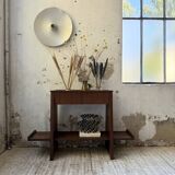 Jardinière années 50 palissandre constructiviste