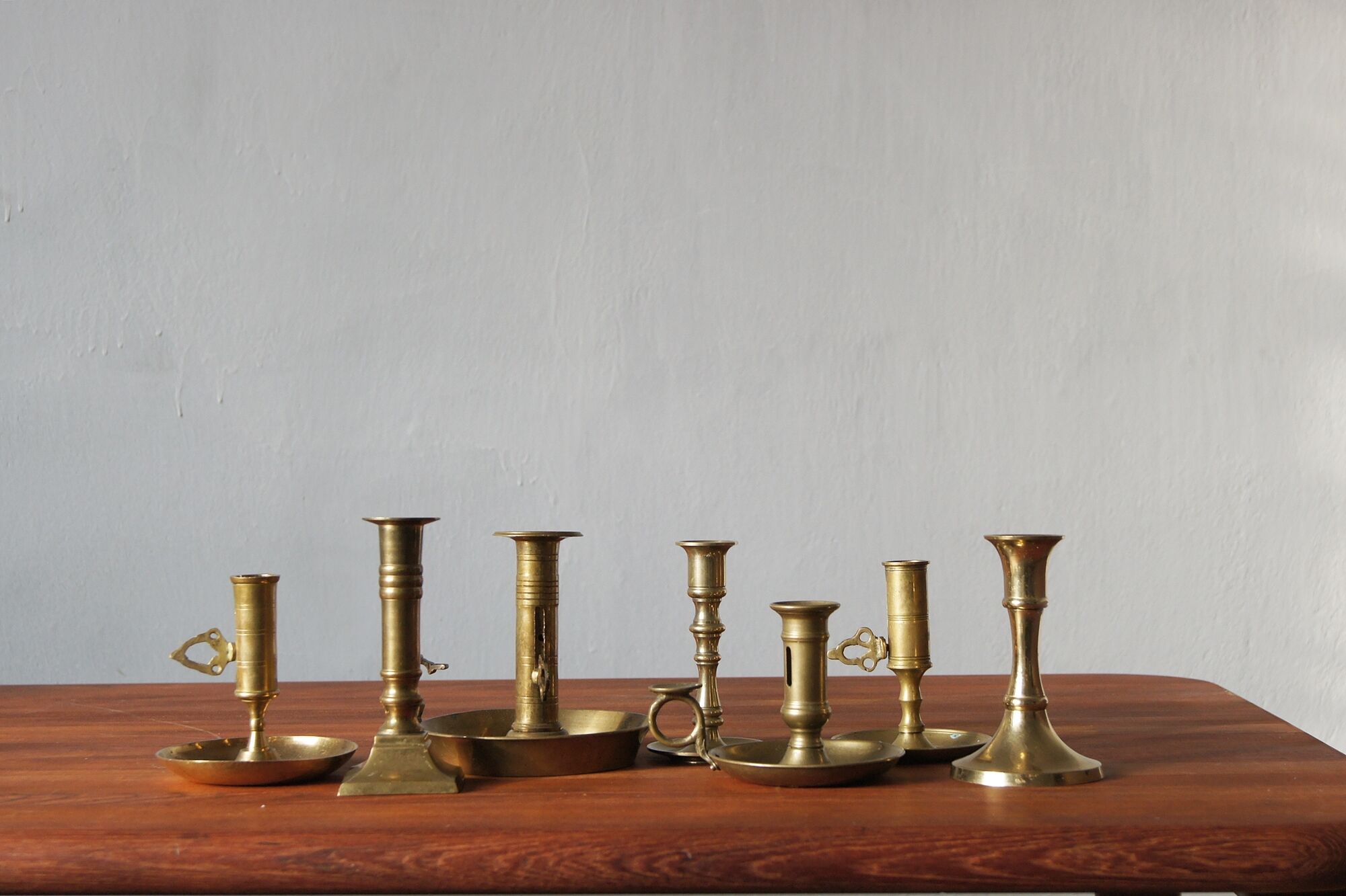 Brass candlesticks, 1960