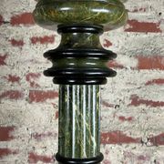 Louis XVI style carved wooden halogen column
