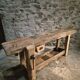 Ancient French oak table | Rustic console | 19th century