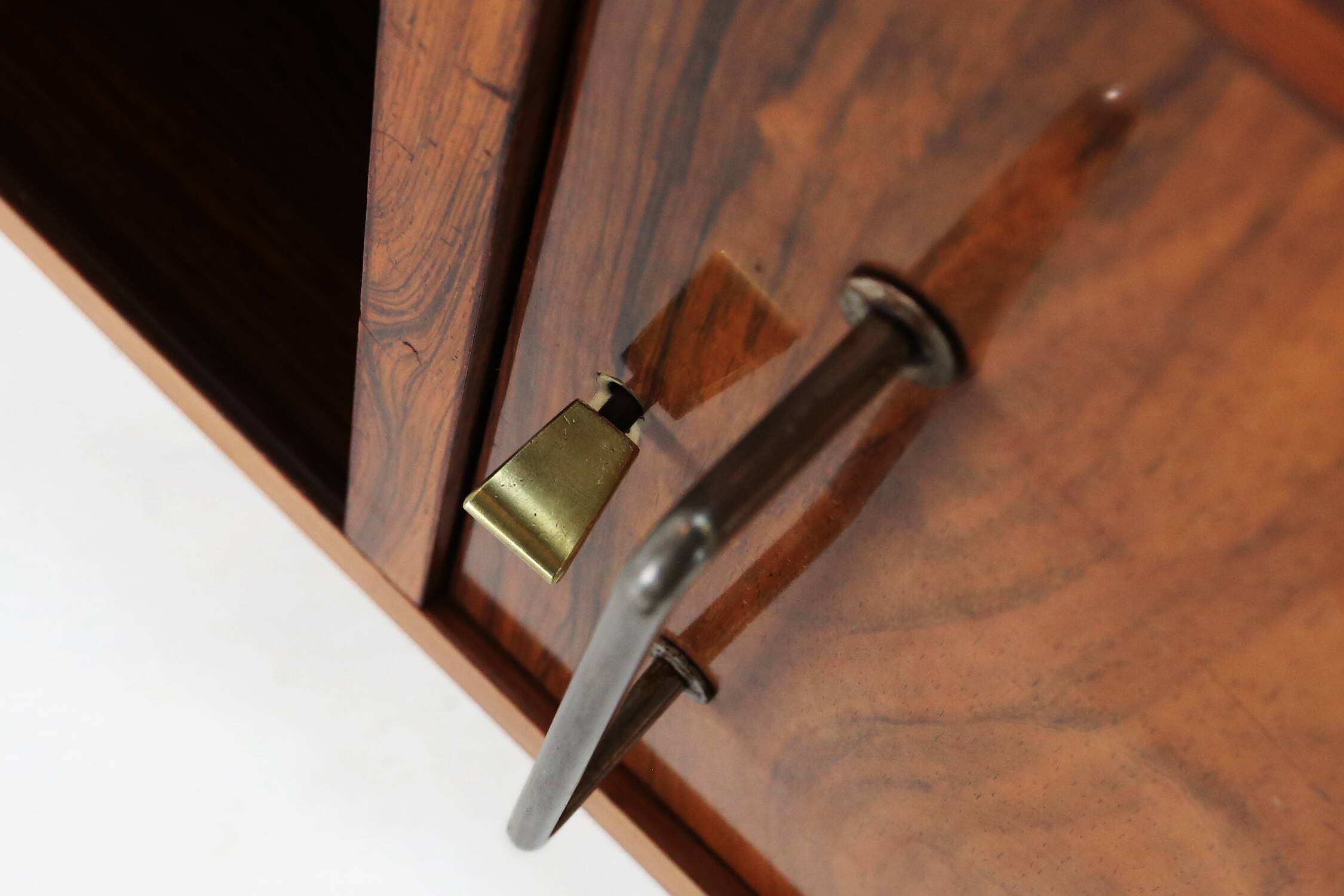 Rare A-geometrically Italian Mid-century cabinet in rosewood, 1960s