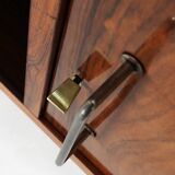 Rare A-geometrically Italian Mid-century cabinet in rosewood, 1960s