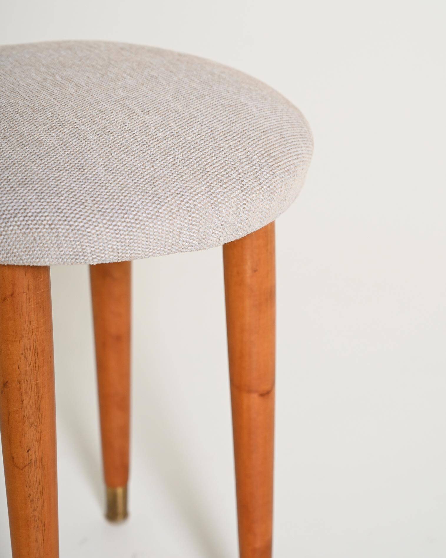 Scandinavian teak stool, 1950s
