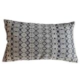 Navy blue and beige Kachin cushion cover (RIDA)