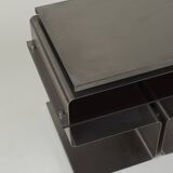 Stainless steel TV cabinet designed by François Monnet for Kappa / Uginox vintage Space Age circa 1970