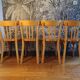 Set 4 chaises de bistrot Baumann bois clair