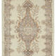 Handmade antique oriental beige rug 184 cm x 295 cm