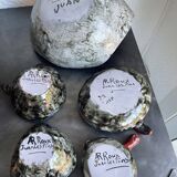 Ceramic set Arlette Roux Vallauris 1950s