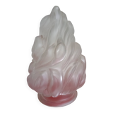 Old flame tulip frosted glass - Torch 17cm