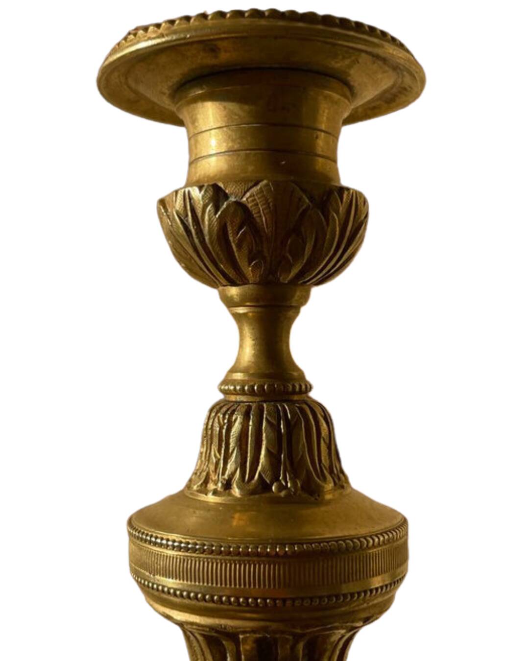 Pair of bronze candlesticks, Louis XVI style, late 19th – early 20th century