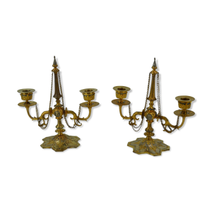 paire de chandeliers