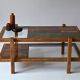 ceramic and glass coffee table
