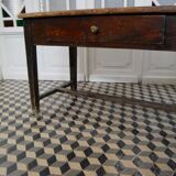 Farm table in dark wood