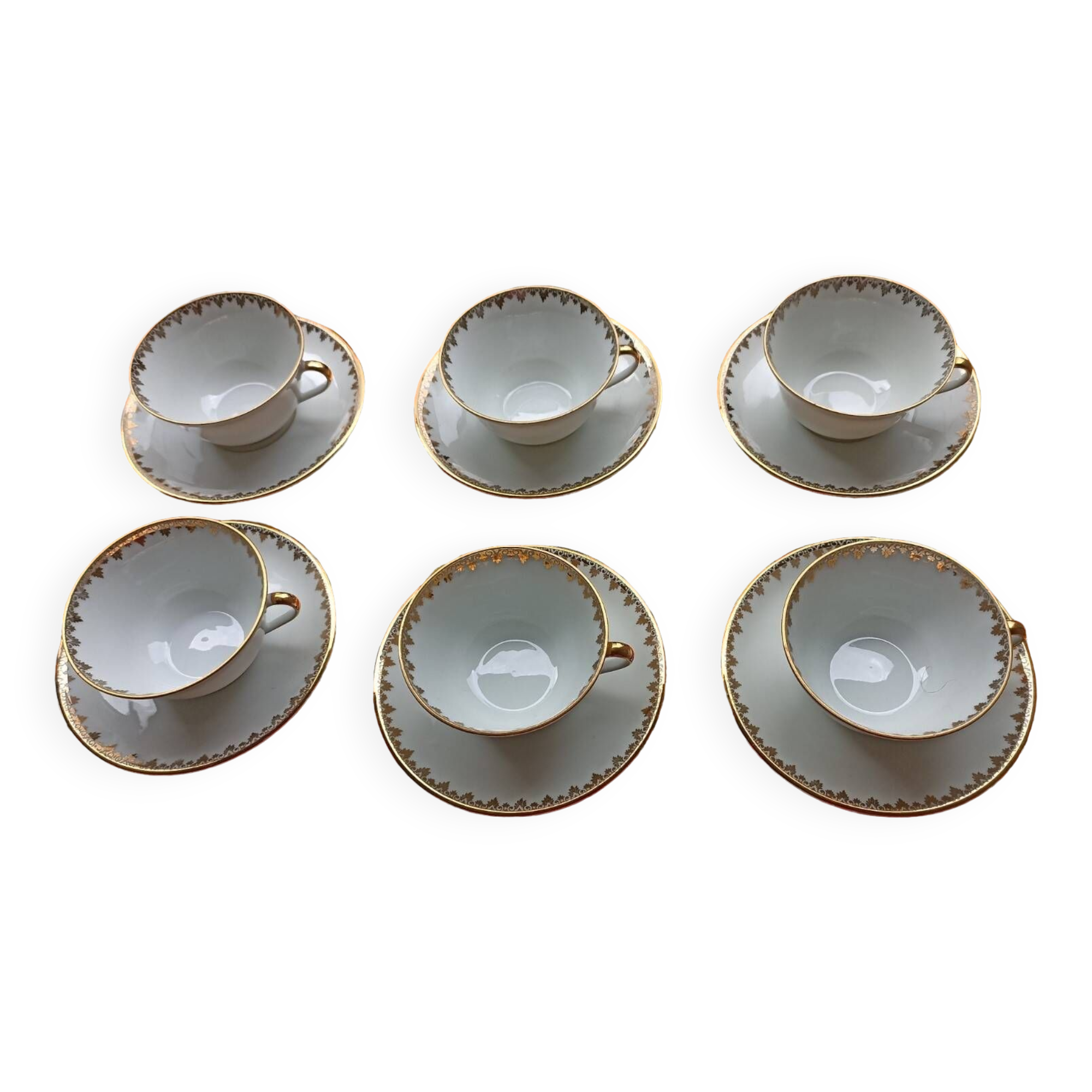 set of 6 Malbec and Treillard Frères cups from the 1950s