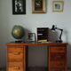 Bureau caisson d'atelier vintage en chêne