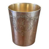 Timbale en argent massif années 1900