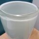 Sculptural Twisted Murano Sommerso Opaline White Vase - 37cm