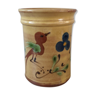 Hand-painted utensil pot