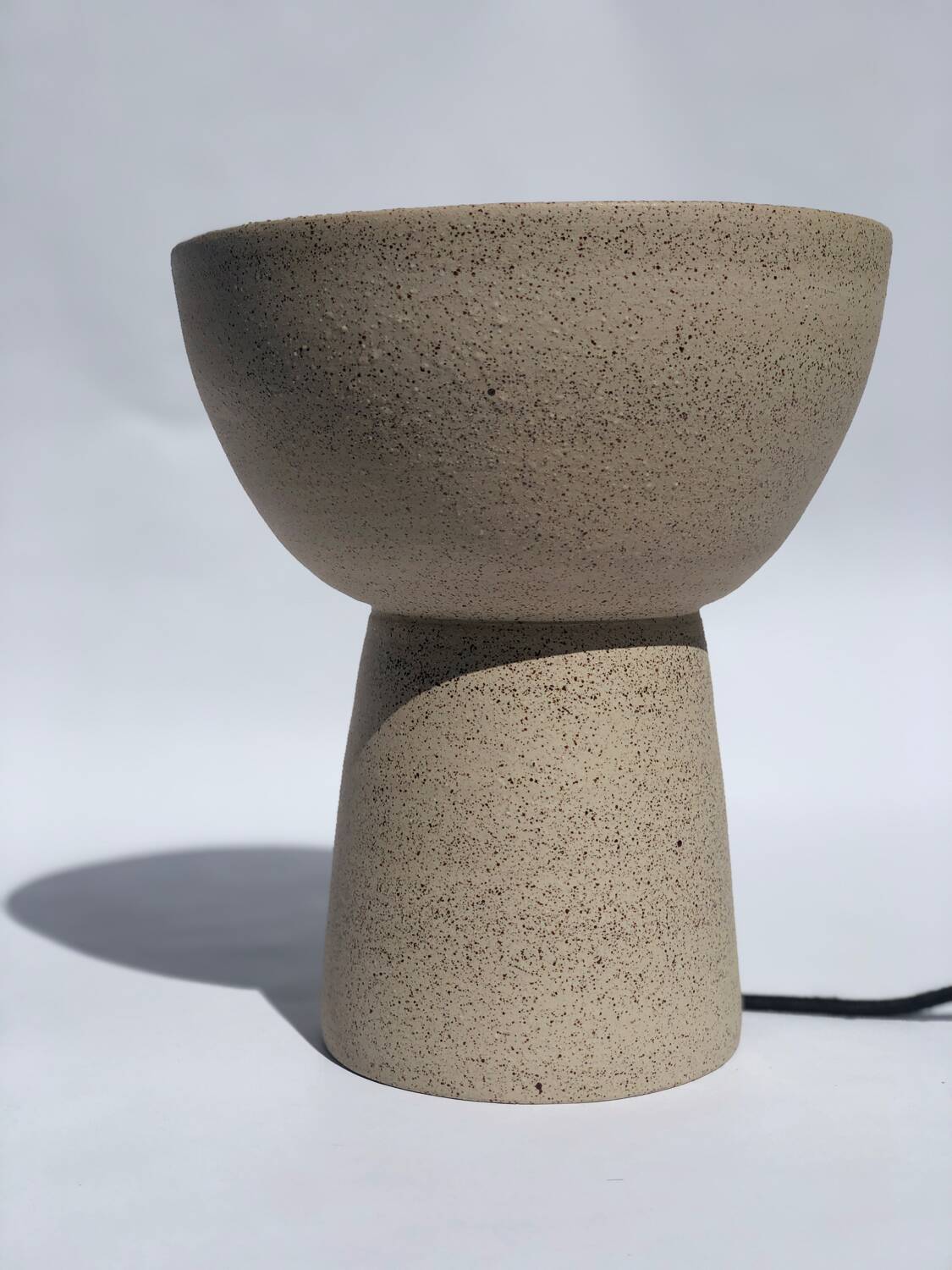 Ceramic stoneware floor lamp